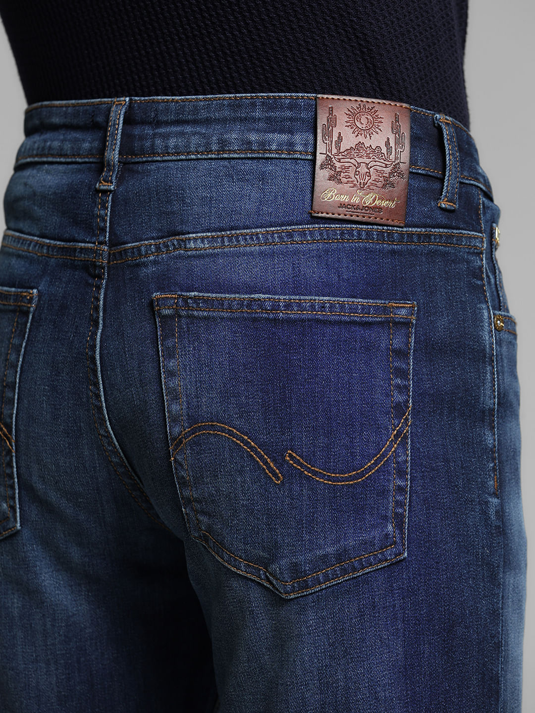 Blue Washed Clark Regular Fit Jeans