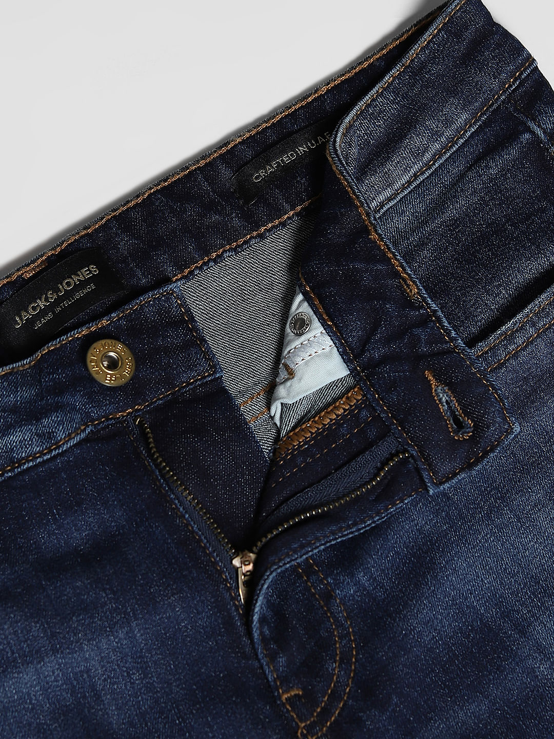 Blue Low Rise Glenn Slim Fit Jeans