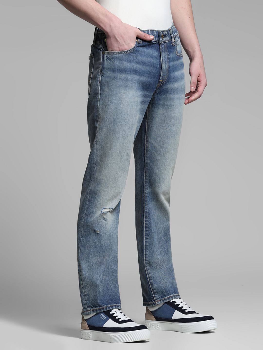 BLUE REGULAR FIT CLARK JEANS