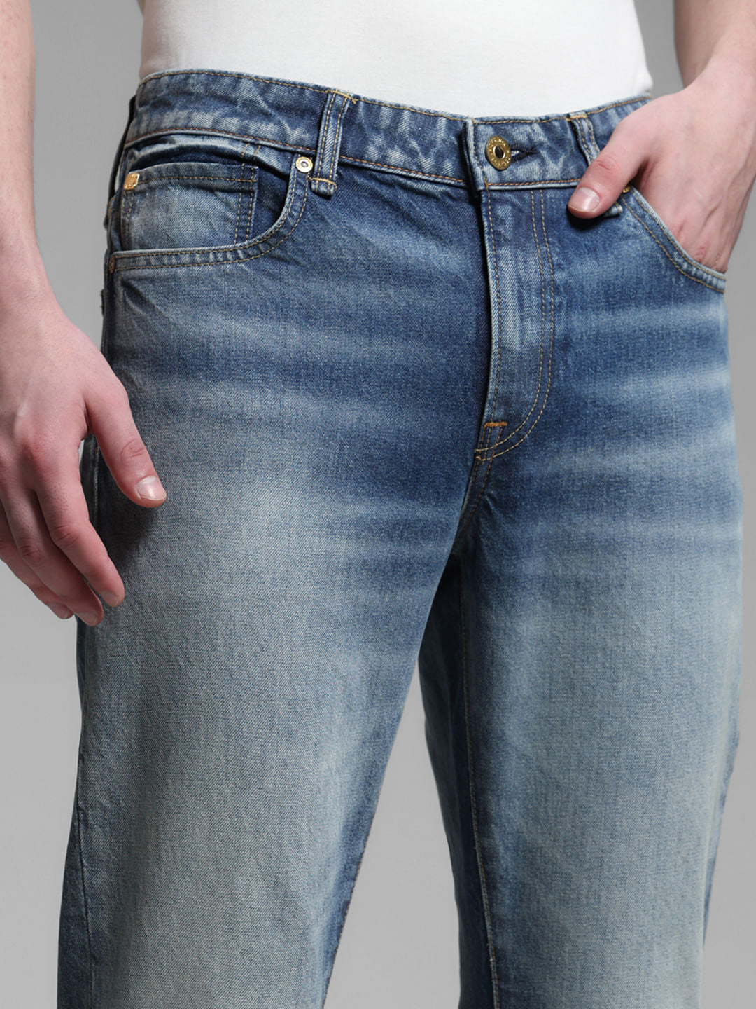 BLUE REGULAR FIT CLARK JEANS