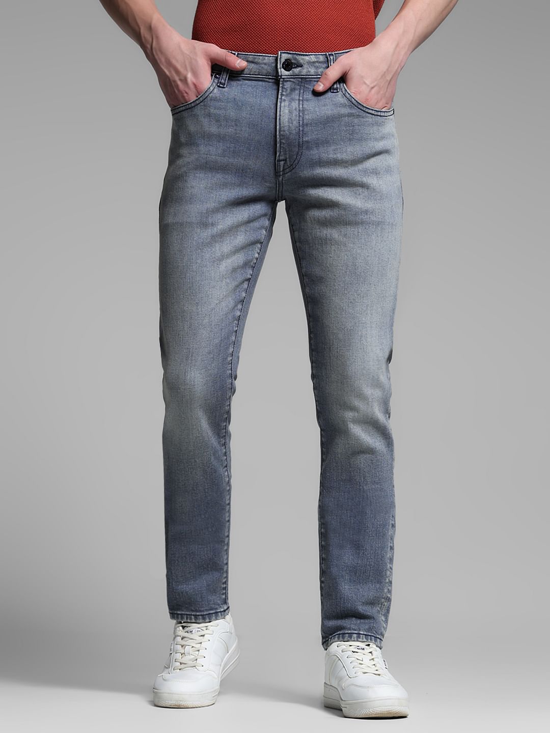 Blue Low Rise Ben Skinny Fit Jeans