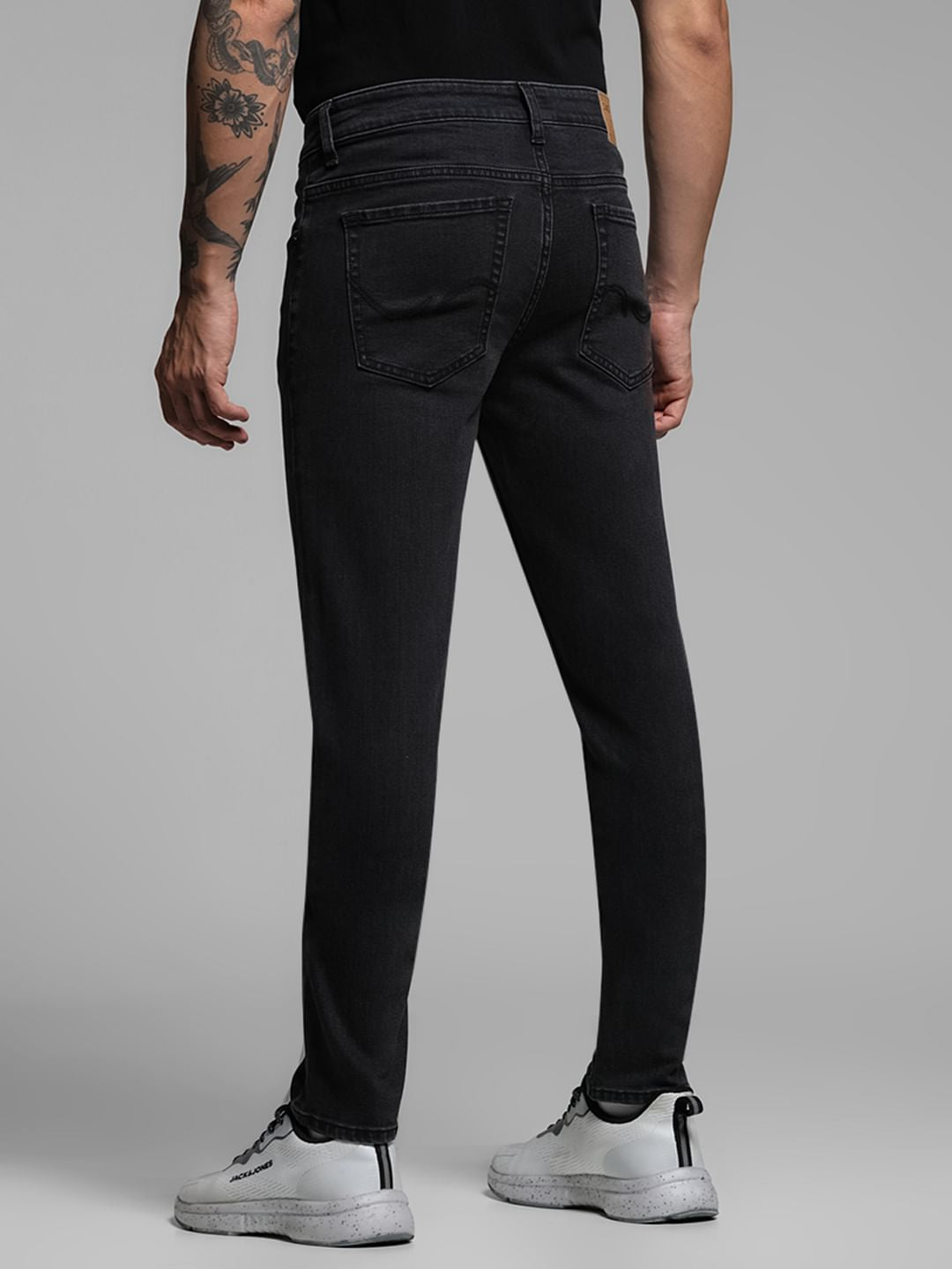 Black Low Rise Glenn Slim Fit Jeans