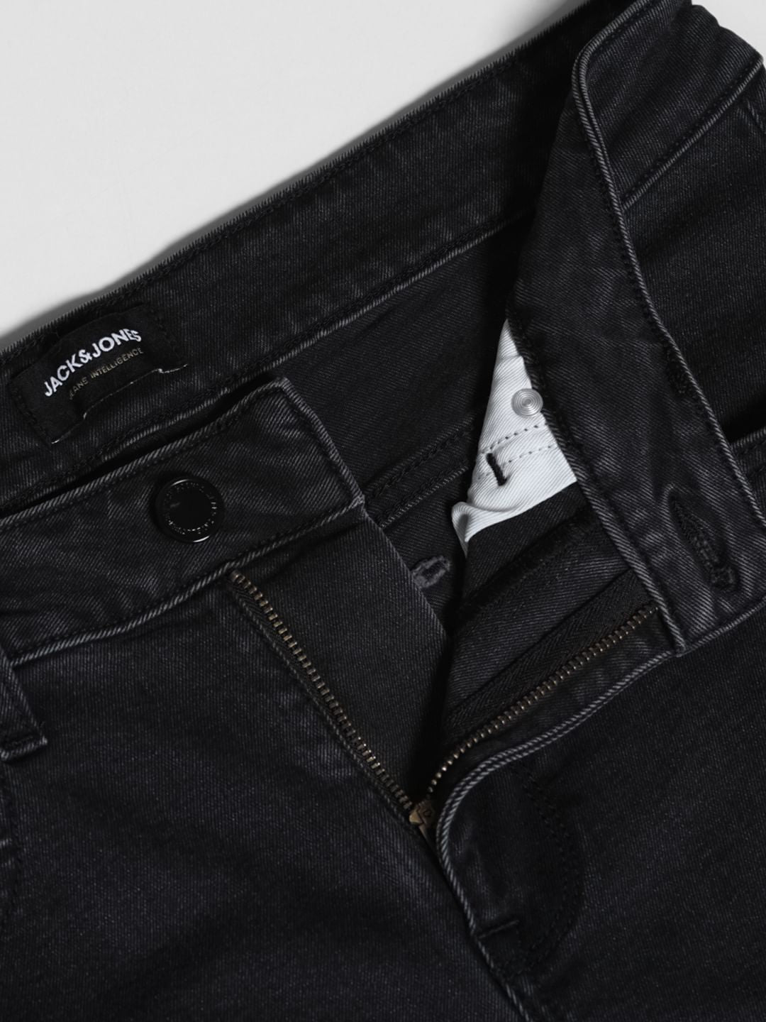 Black Low Rise Glenn Slim Fit Jeans