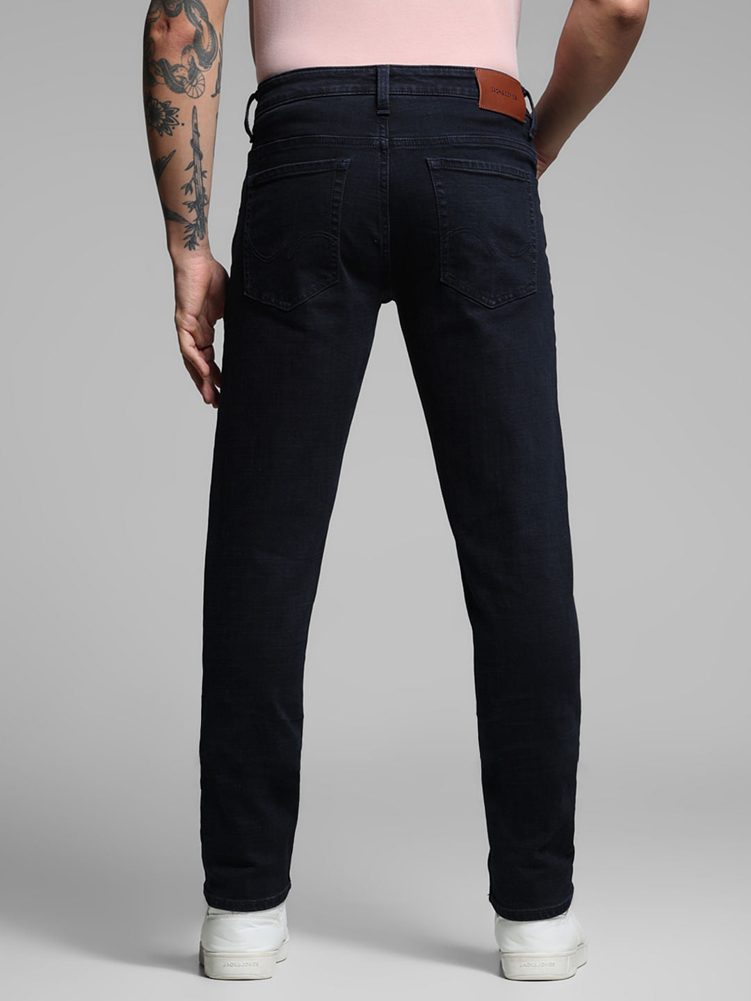 Black Low Rise Glenn Slim Fit Jeans