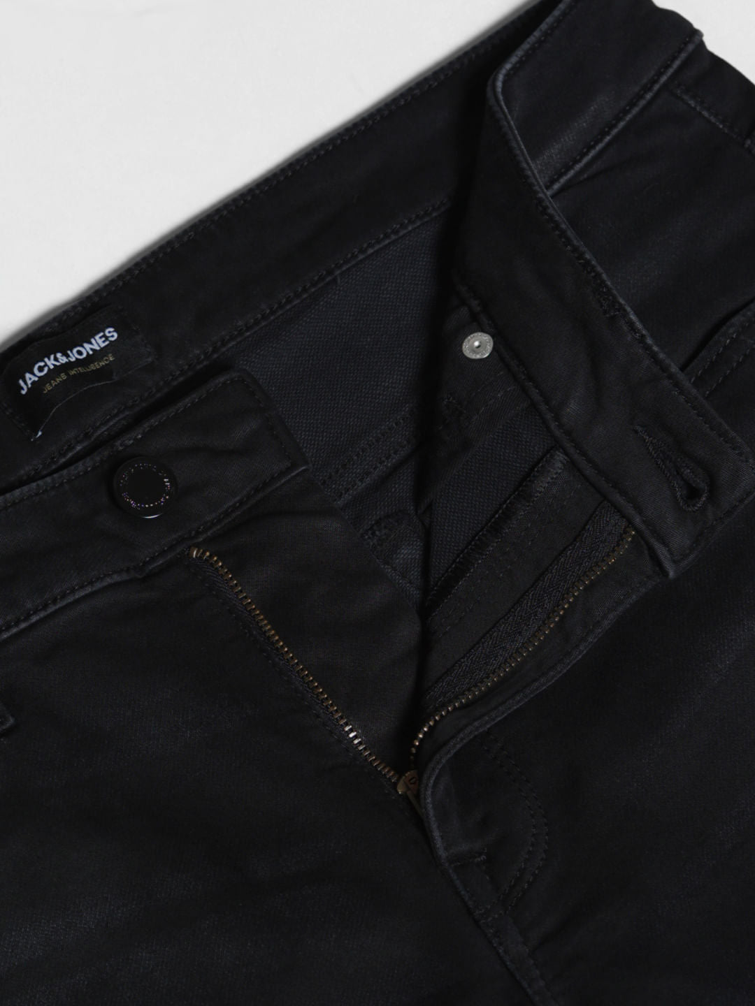 Black Low Rise Knitted Slim Fit Jeans