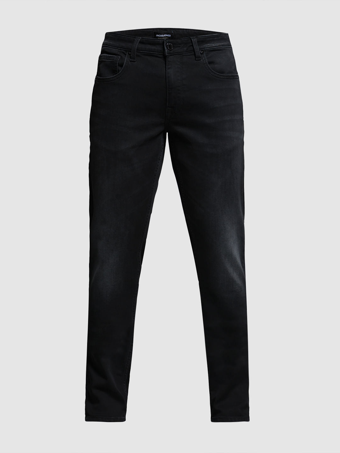 Black Low Rise Knitted Slim Fit Jeans