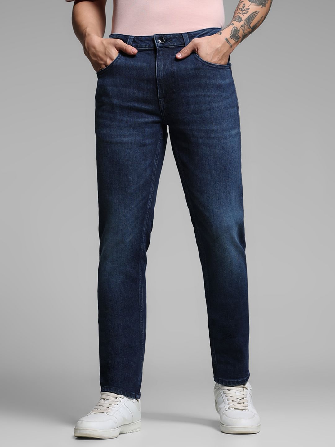 Dark Blue Low Rise Ben Skinny Jeans