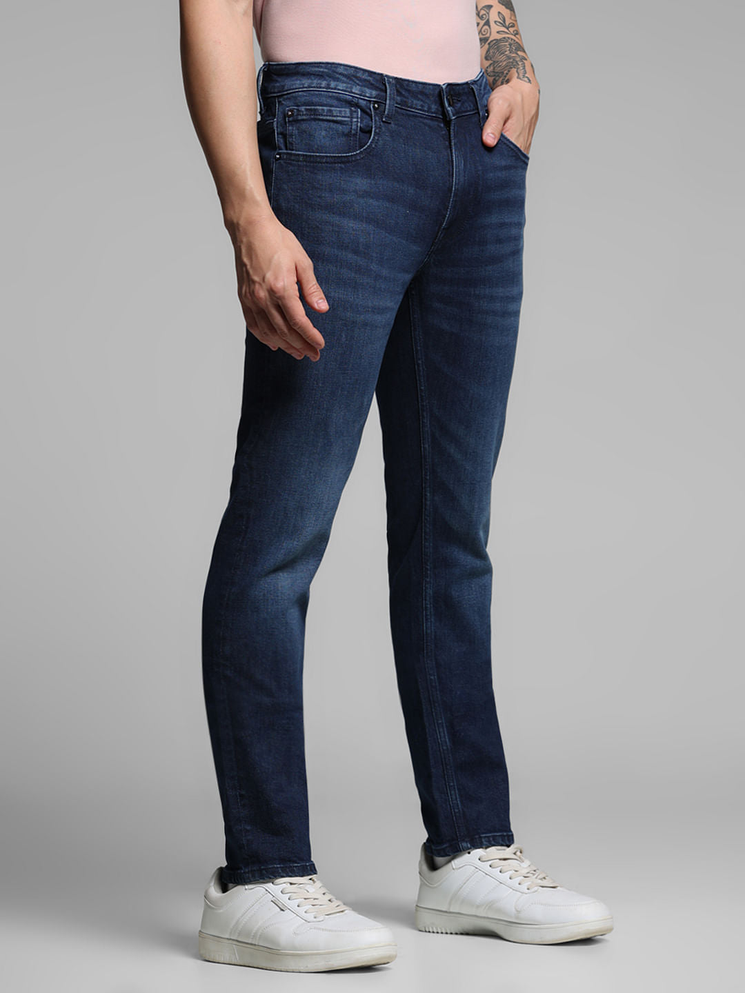 Dark Blue Low Rise Ben Skinny Jeans