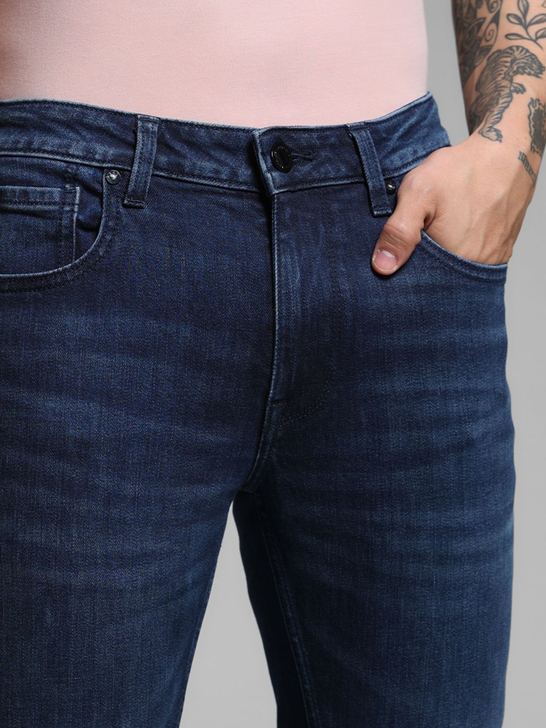 Dark Blue Low Rise Ben Skinny Jeans