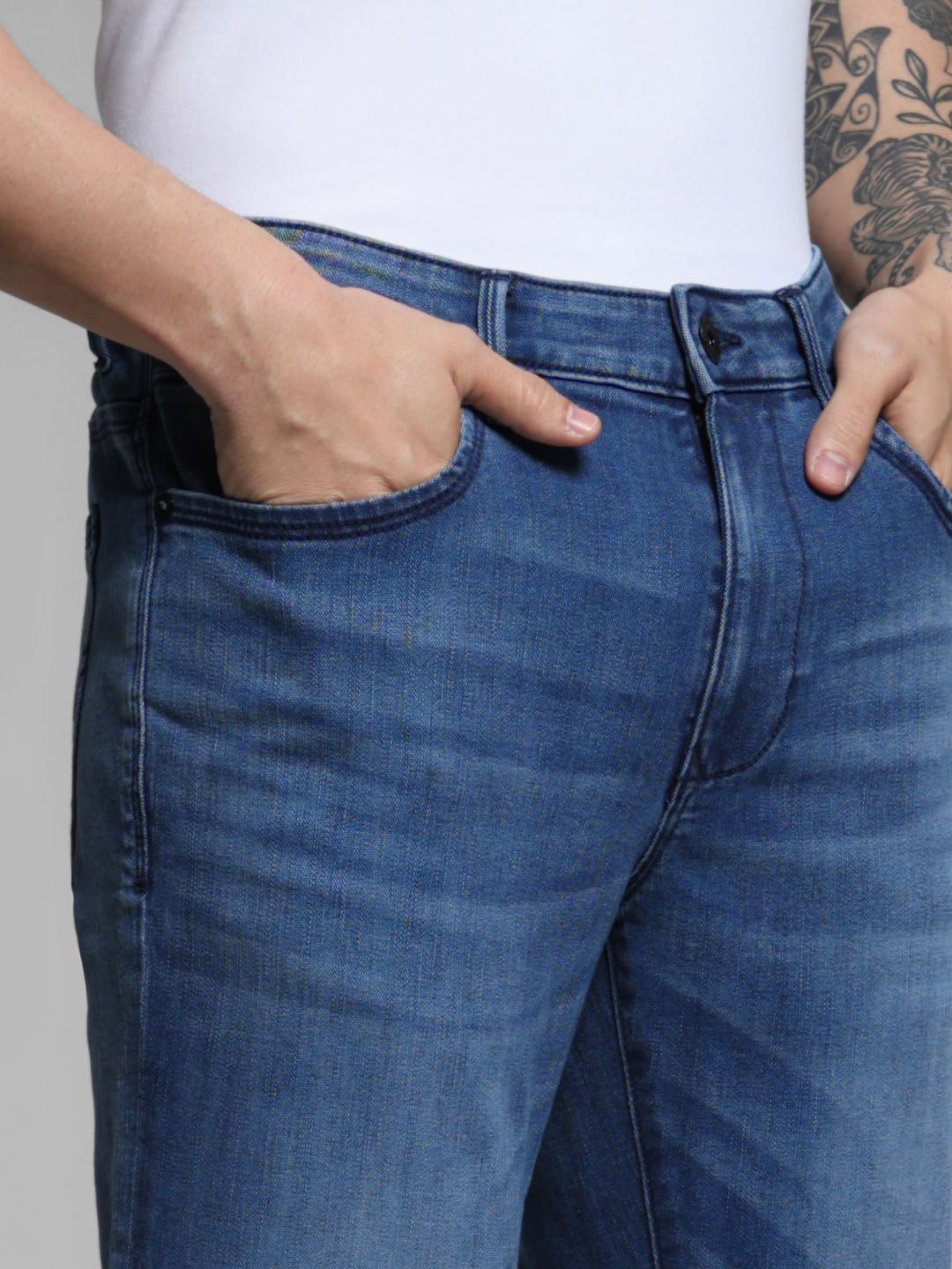 Blue Low Rise Ben Skinny Jeans