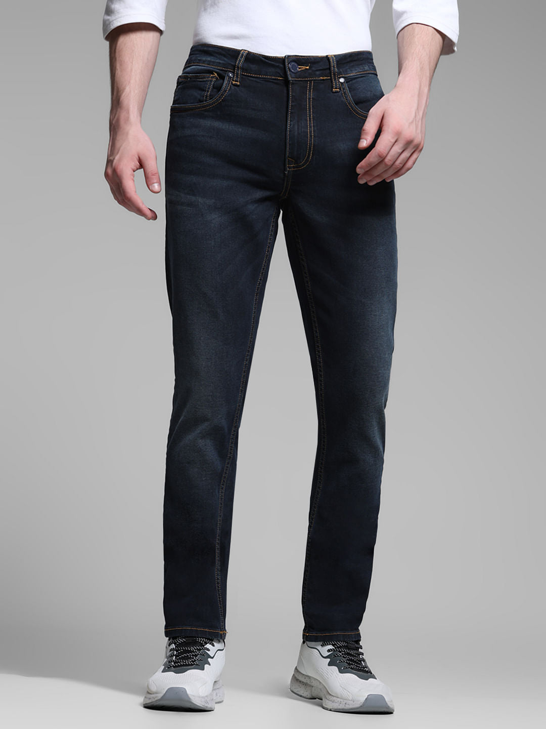 Dark Blue Low Rise Ben Skinny Jeans