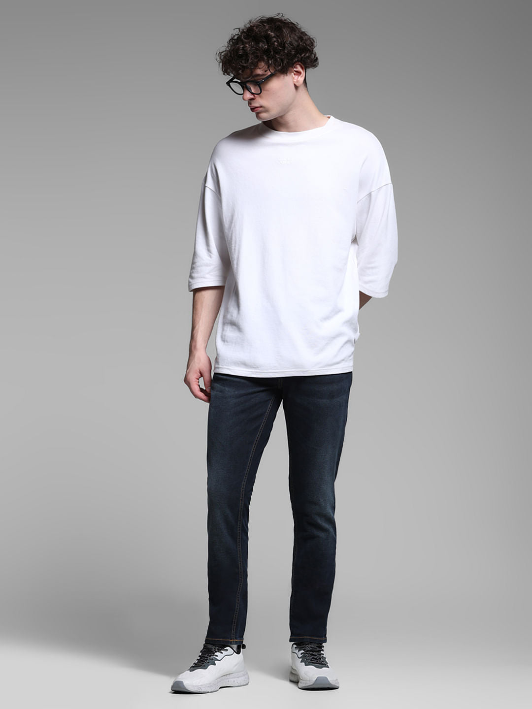 Dark Blue Low Rise Ben Skinny Jeans