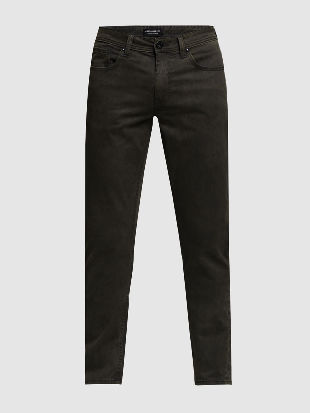 BROWN LOW RISE GLENN SLIM FIT JEANS