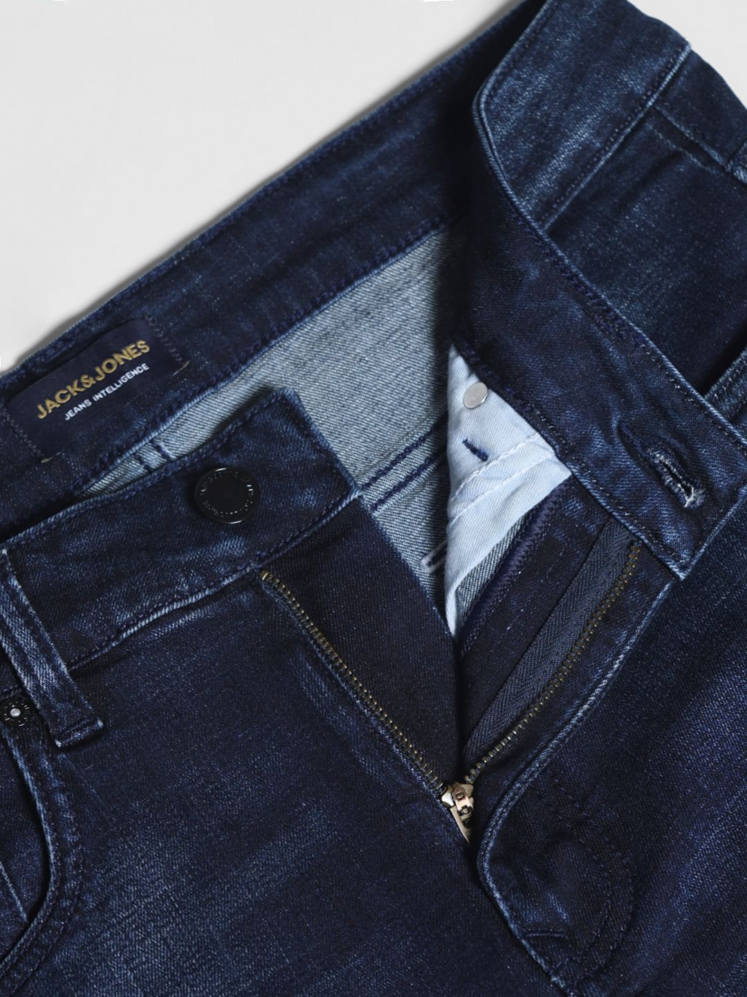 Dark Blue Low Rise Liam Skinny Fit Jeans