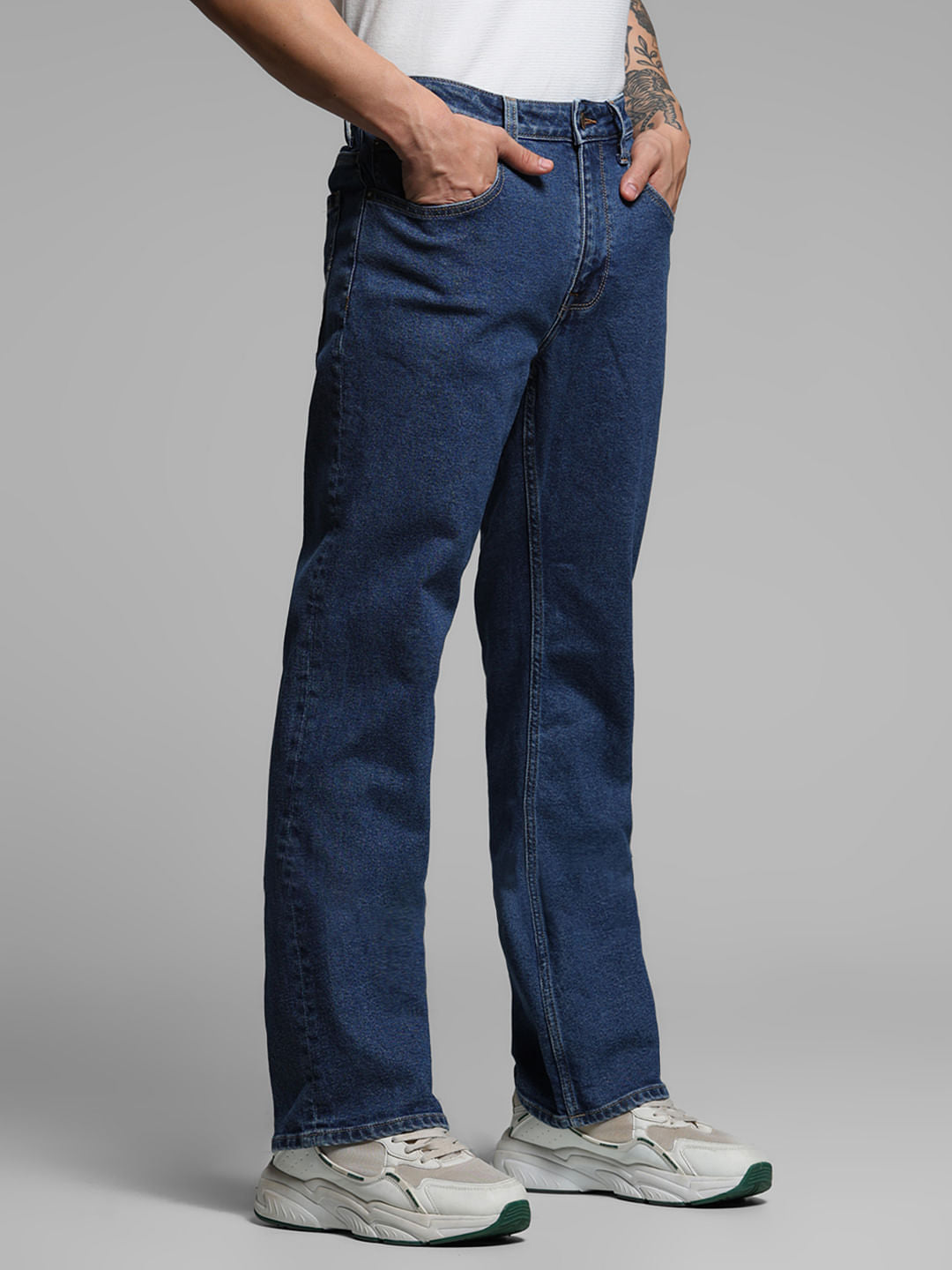 Light Blue High Rise Cliff Bootcut Jeans