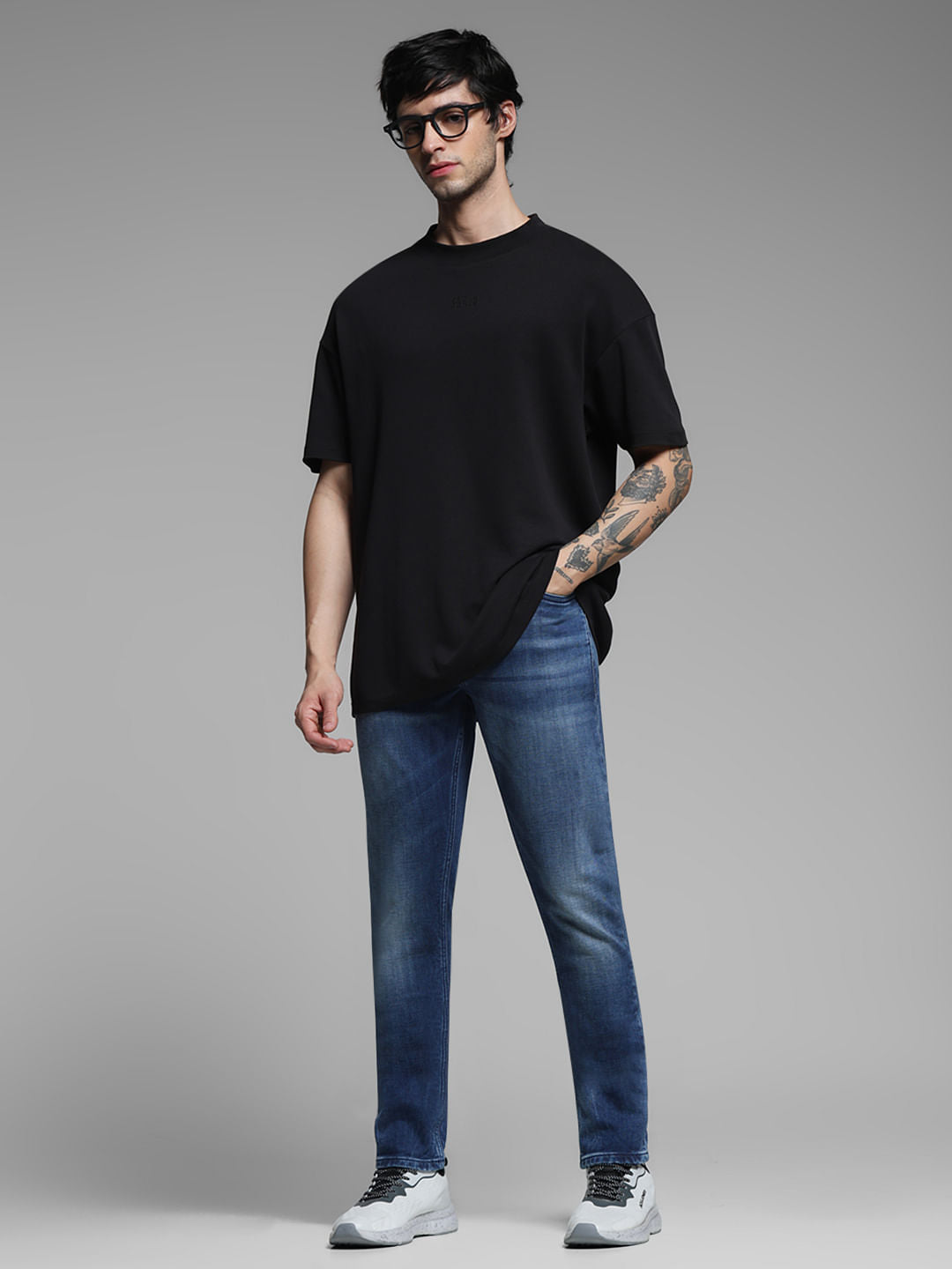 Dark Blue Low Rise Ben Skinny Fit Jeans
