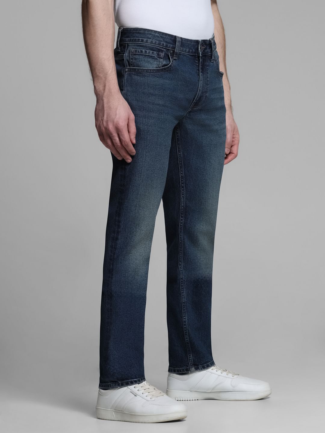 Blue Washed Clark Regular Fit Jeans