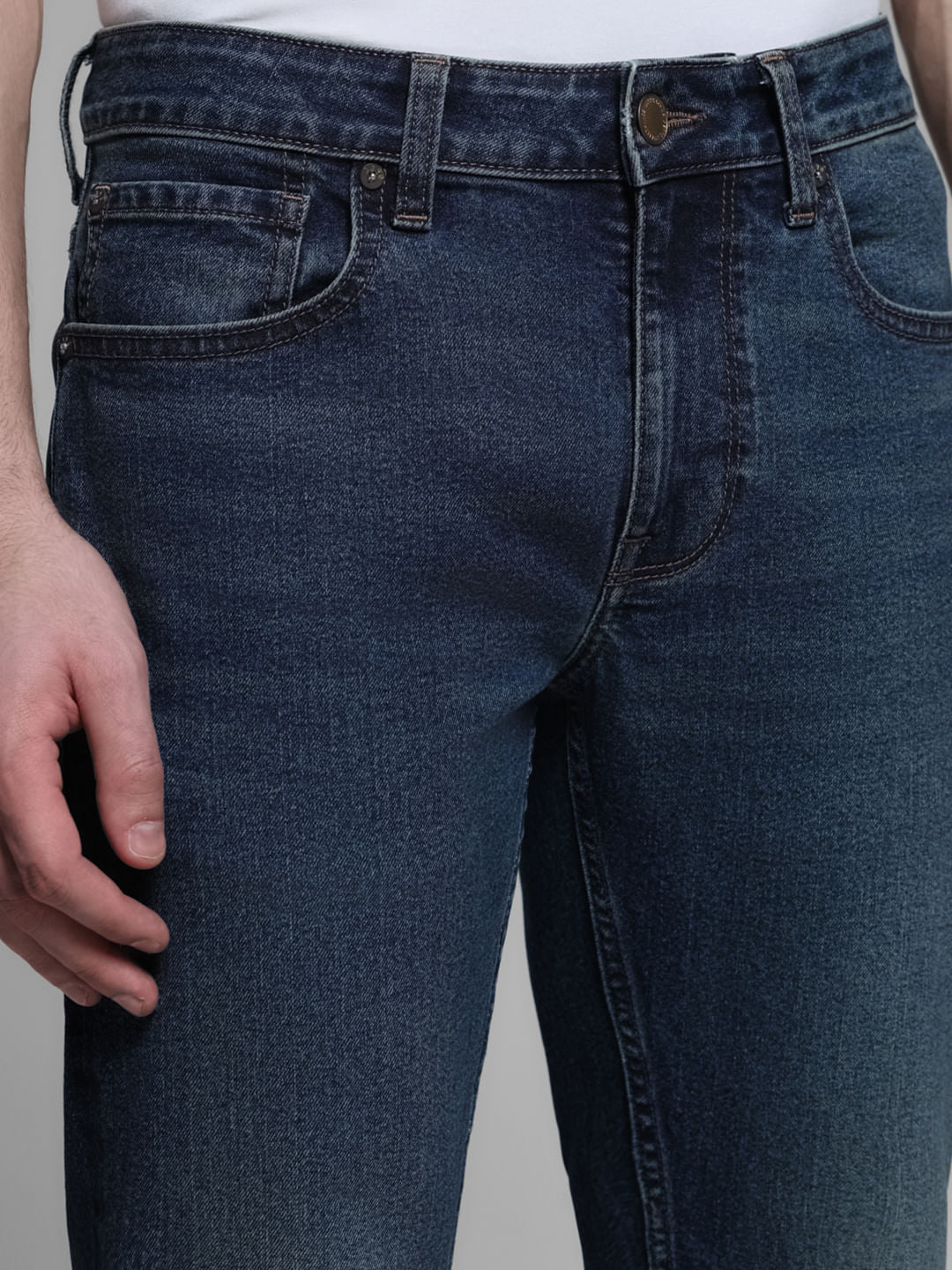 Blue Washed Clark Regular Fit Jeans