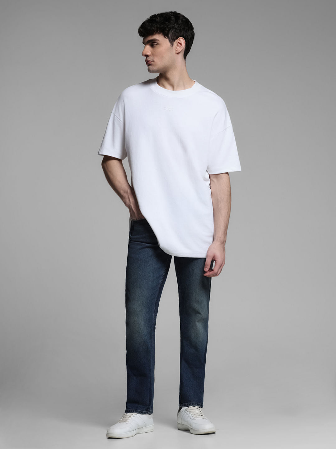 Blue Washed Clark Regular Fit Jeans