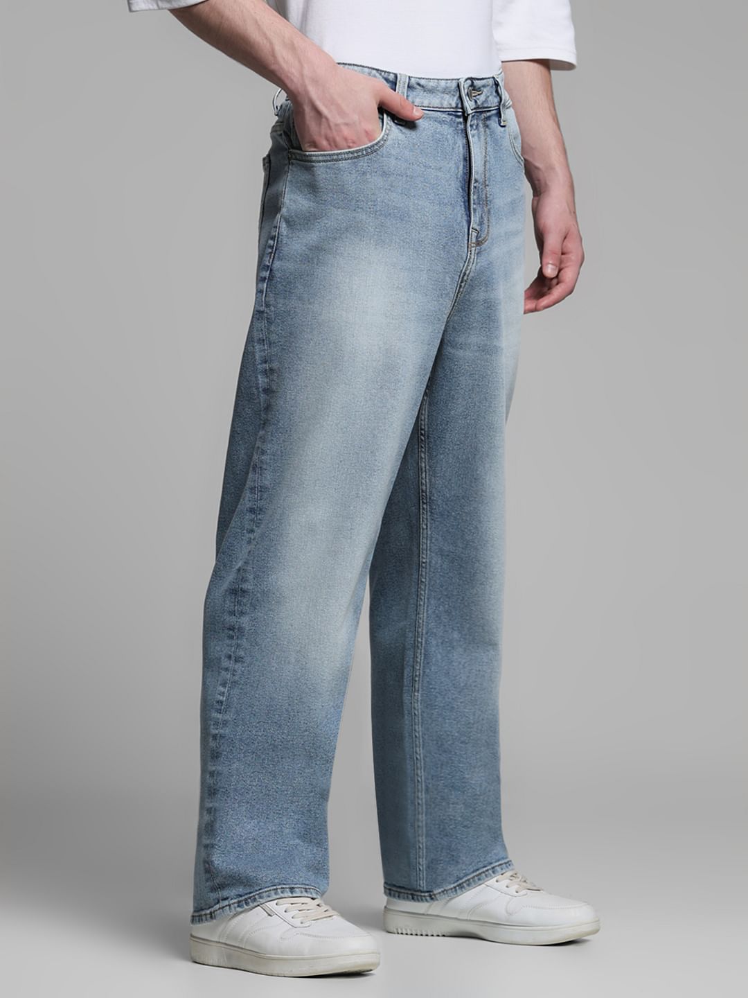 Light Blue High Rise Dario Loose Fit Jeans