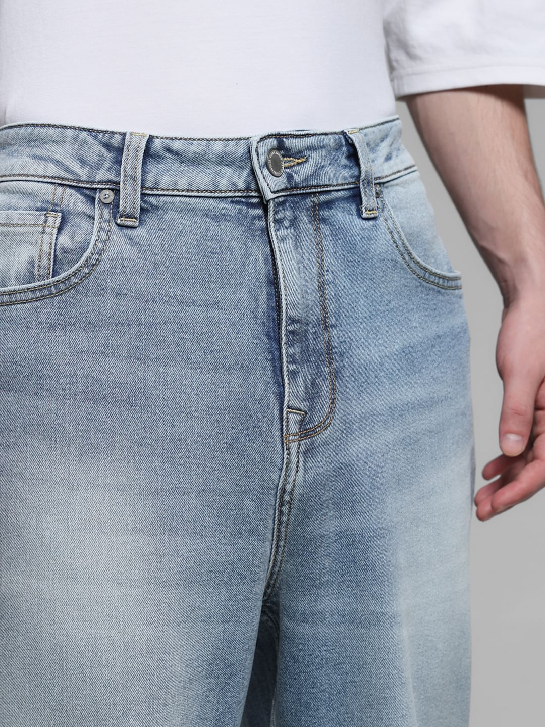 Light Blue High Rise Dario Loose Fit Jeans