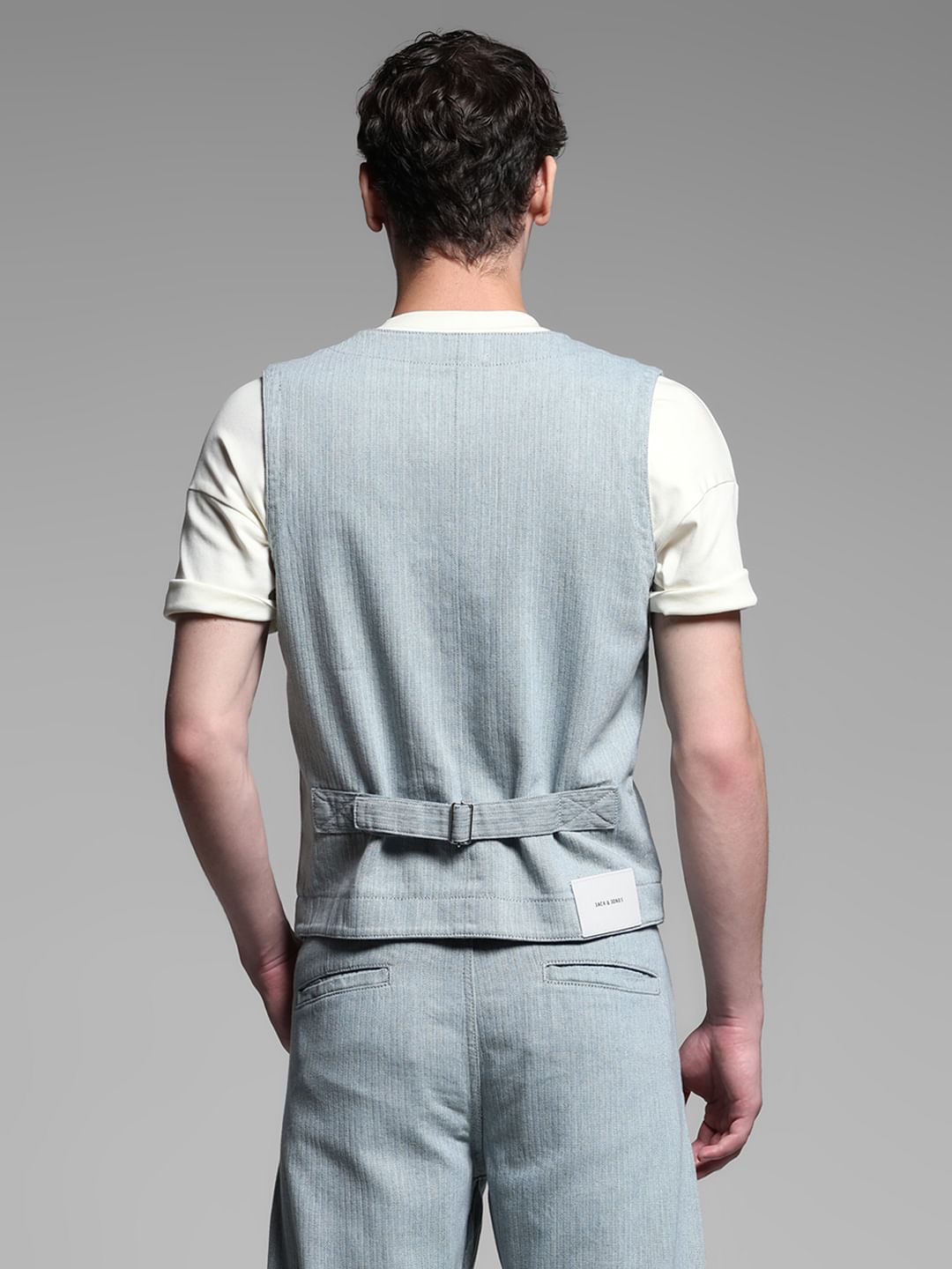 GREY DENIM VEST