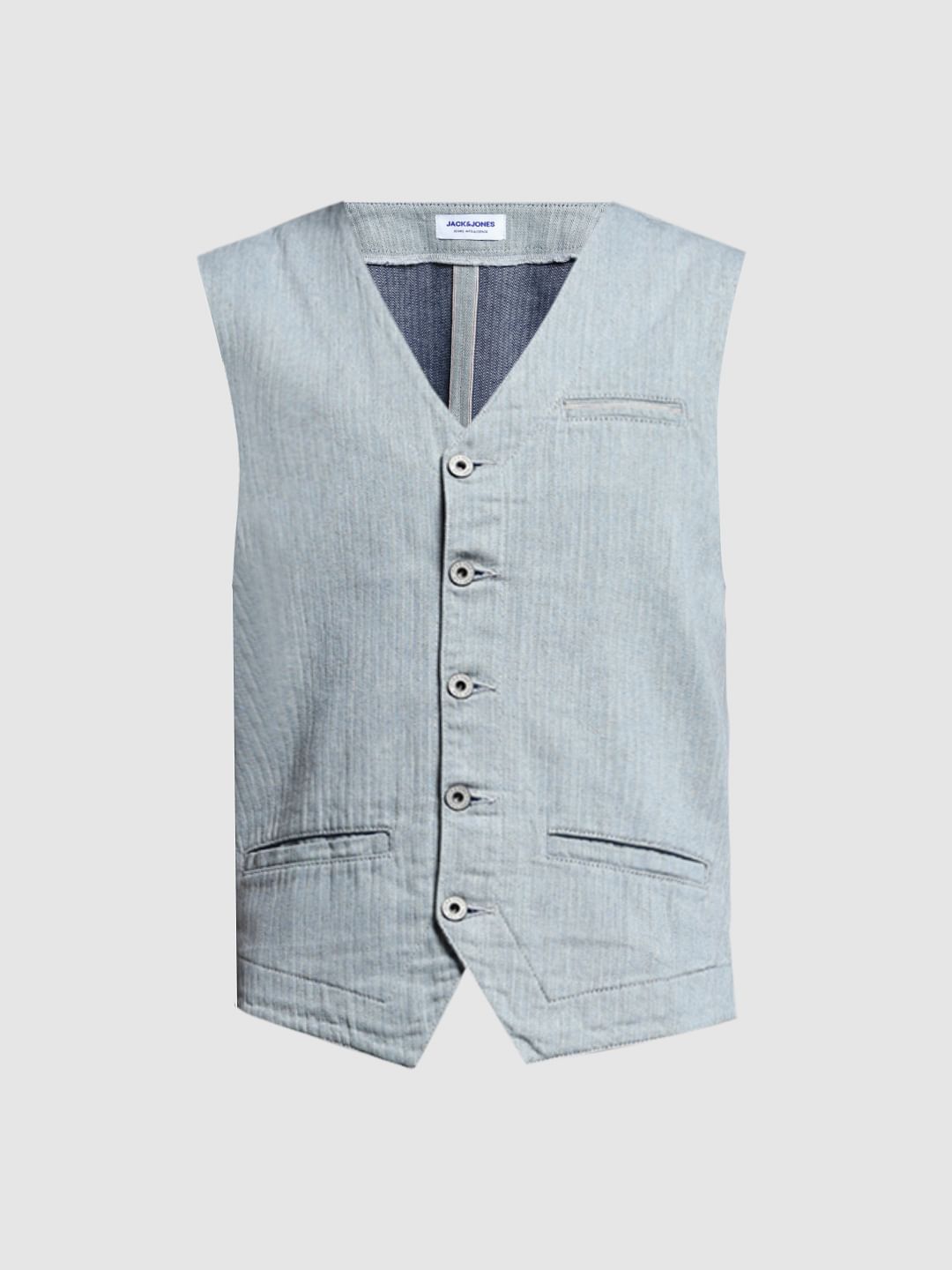 GREY DENIM VEST