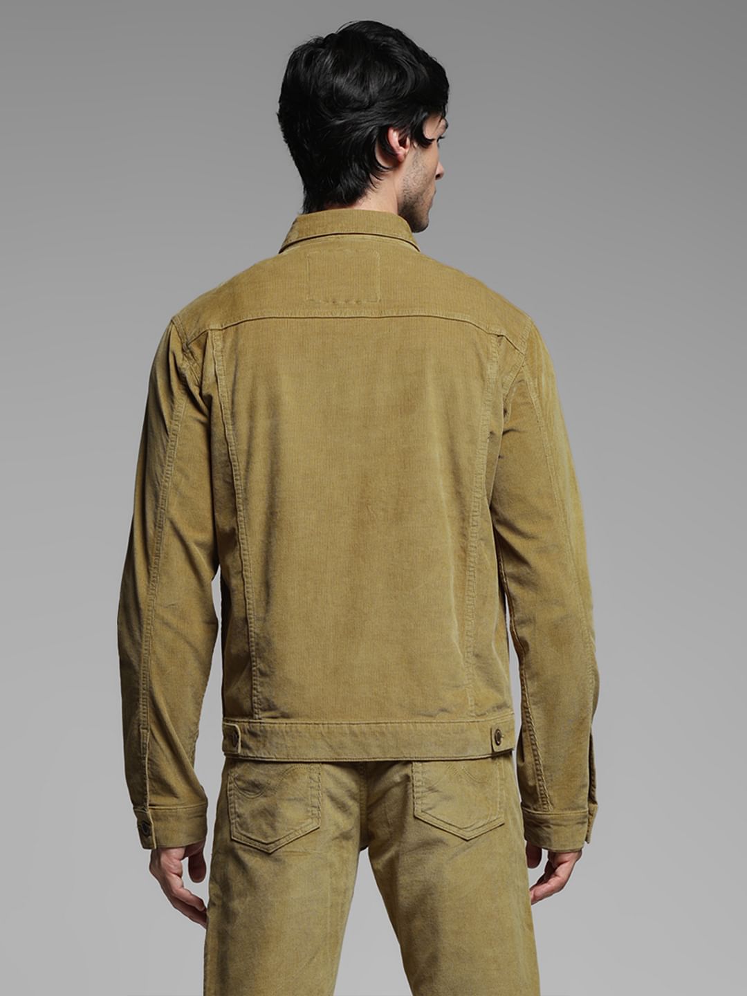 Beige Corduroy Co-ord Set Jacket