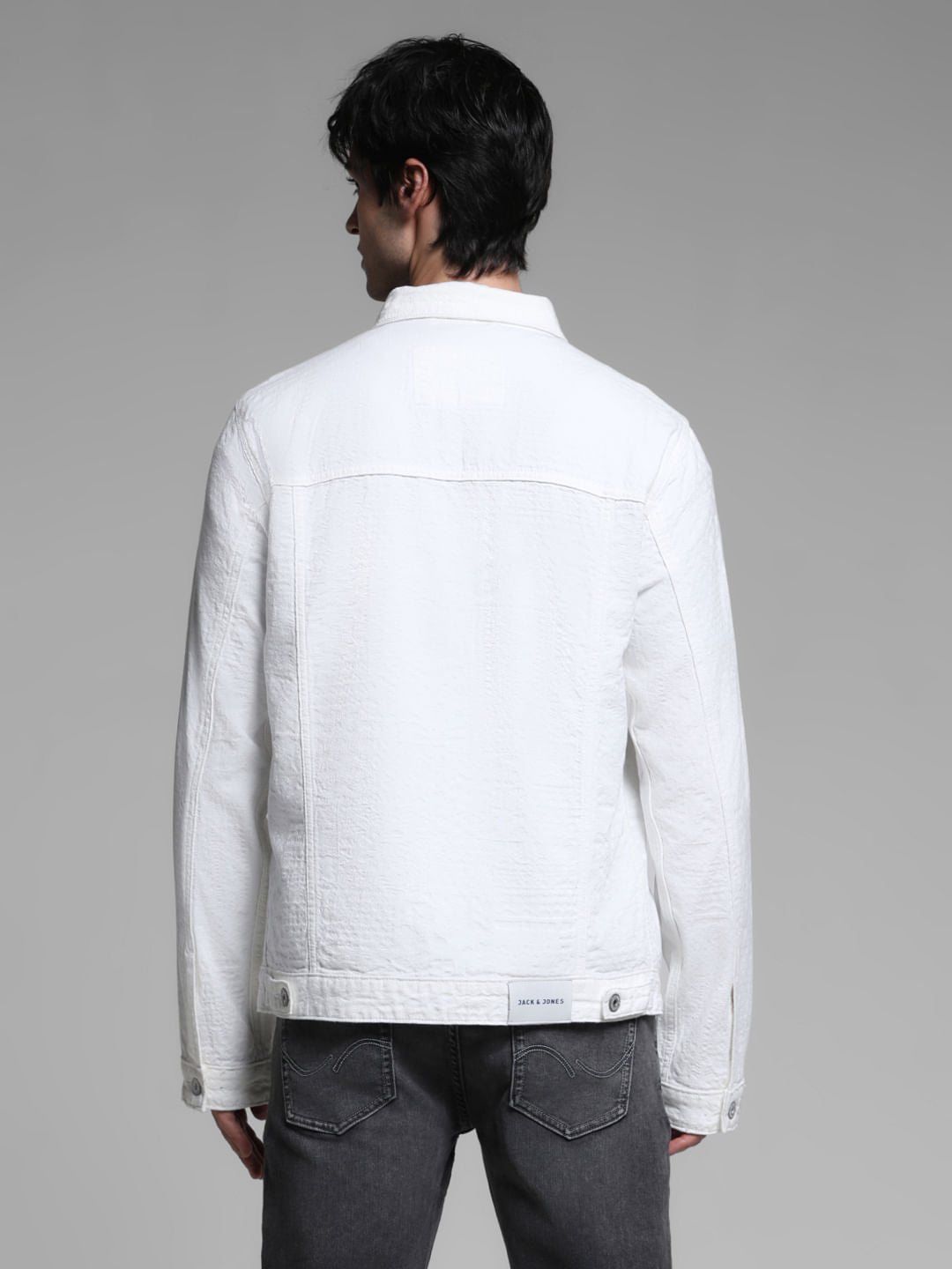 White Cotton Denim Jacket