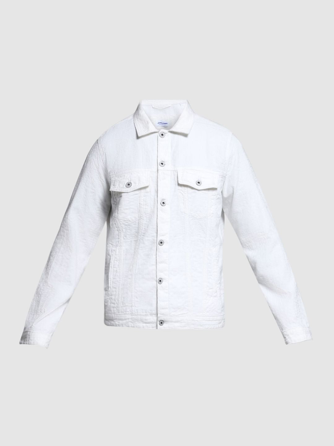White Cotton Denim Jacket
