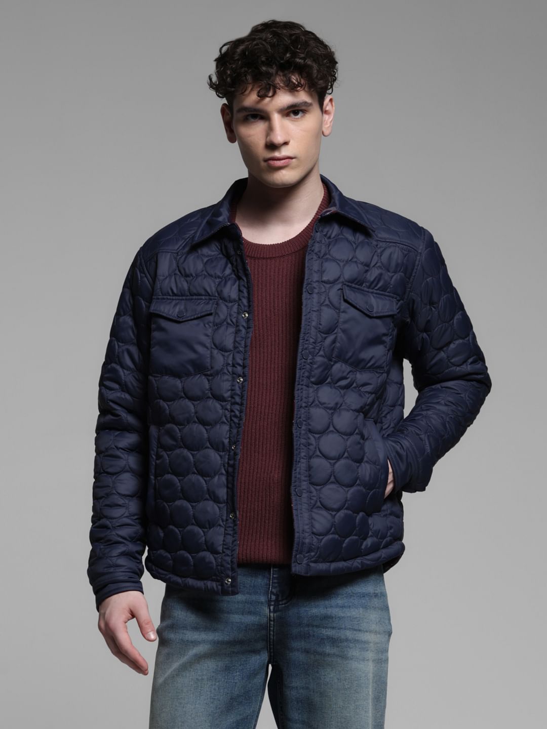 DARK BLUE REVERSIBLE JACKET