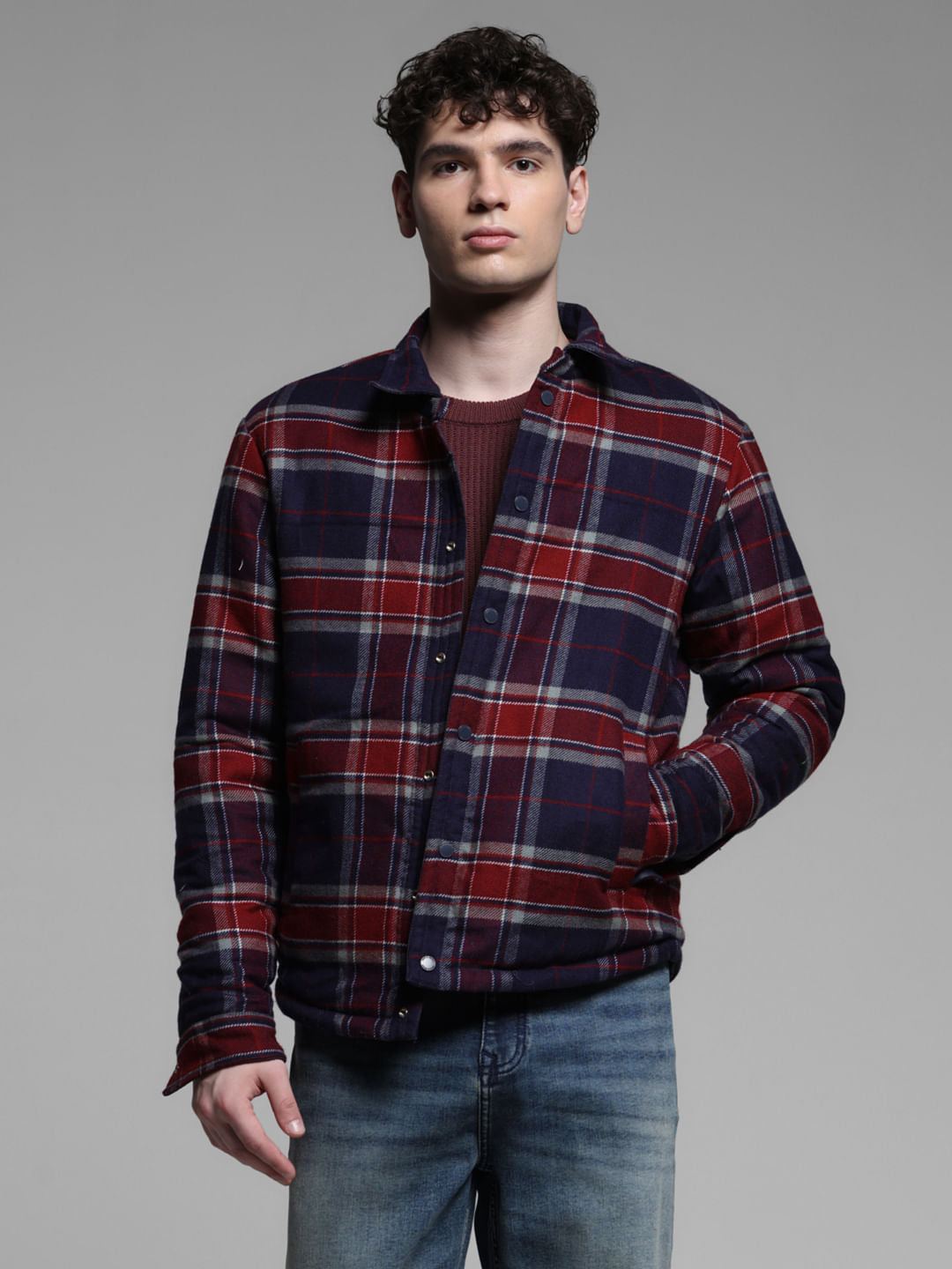 DARK BLUE REVERSIBLE JACKET