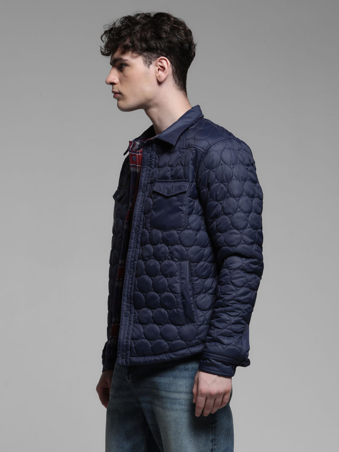 DARK BLUE REVERSIBLE JACKET