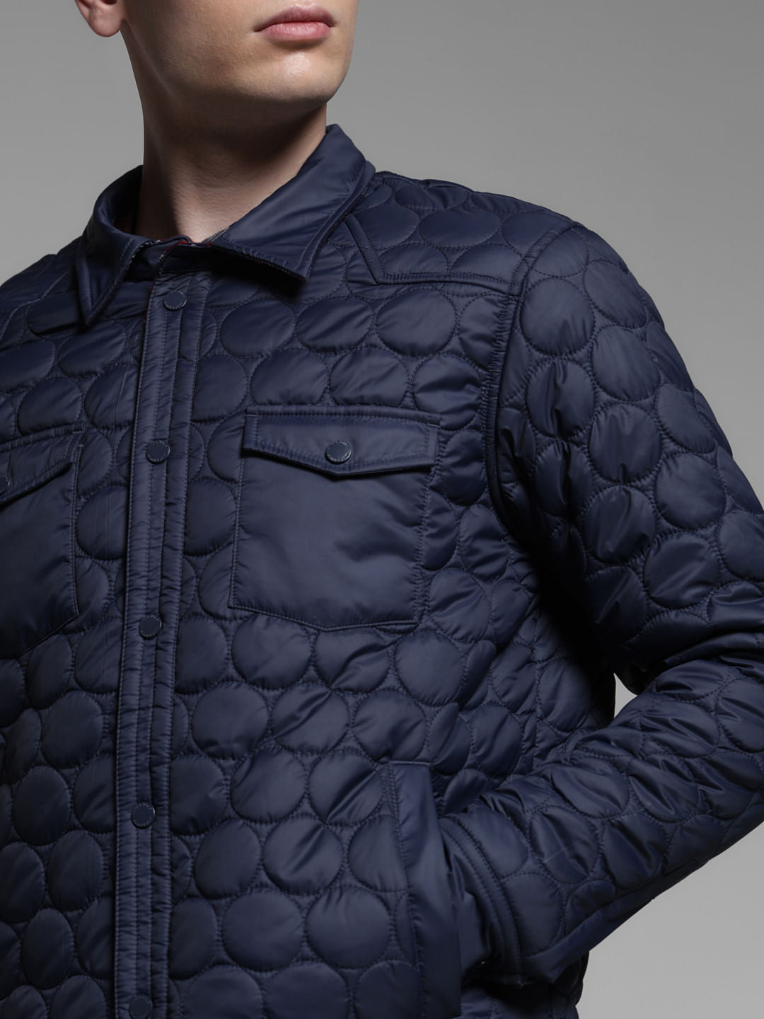 DARK BLUE REVERSIBLE JACKET