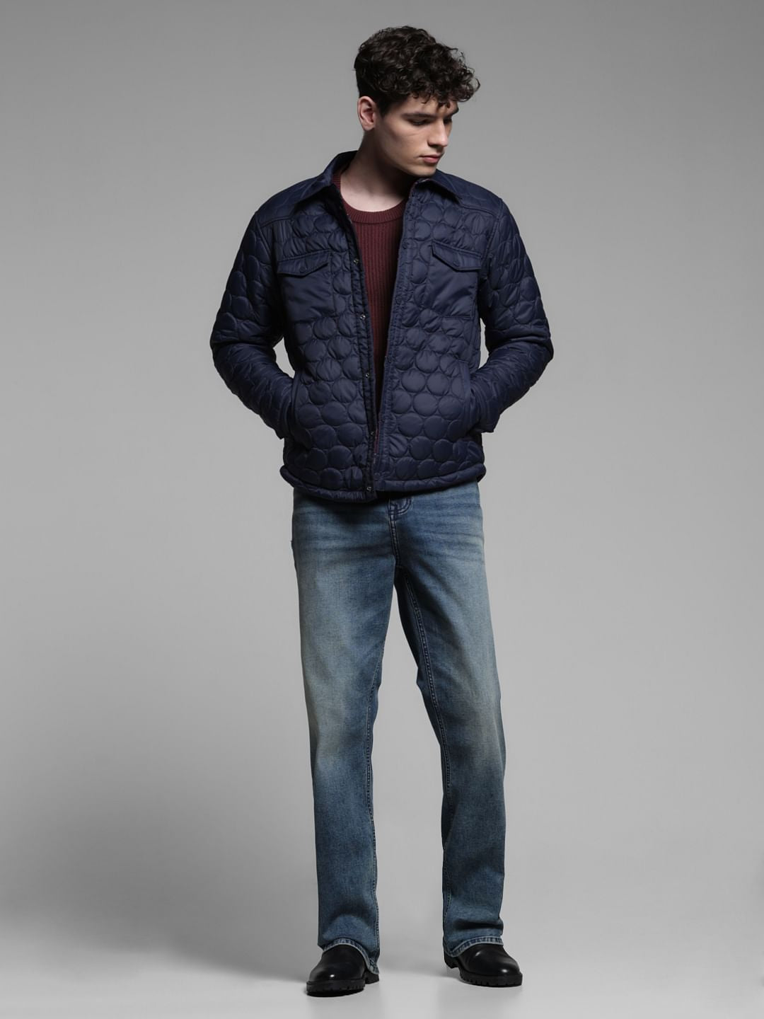 DARK BLUE REVERSIBLE JACKET