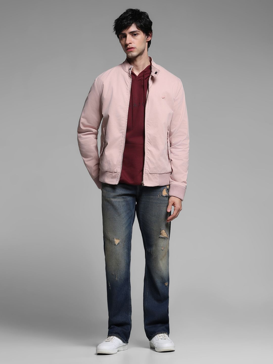 Light Pink Bomber Jacket