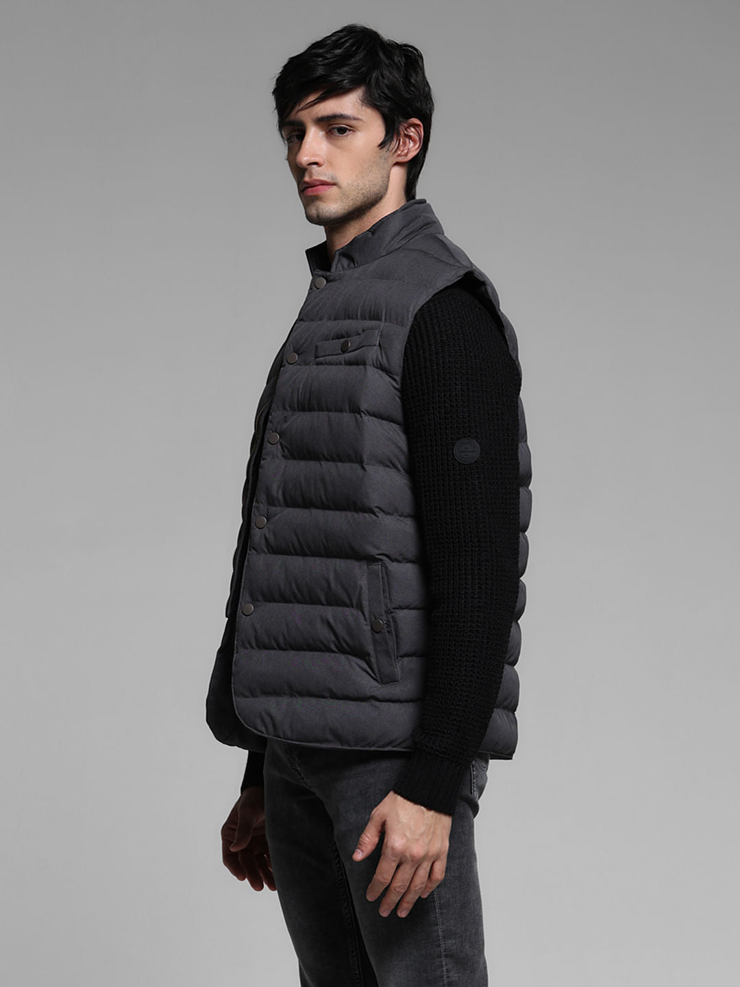 Black Puffer Vest Jacket