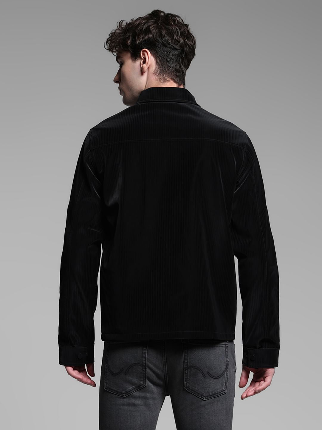 Black Striped Shacket