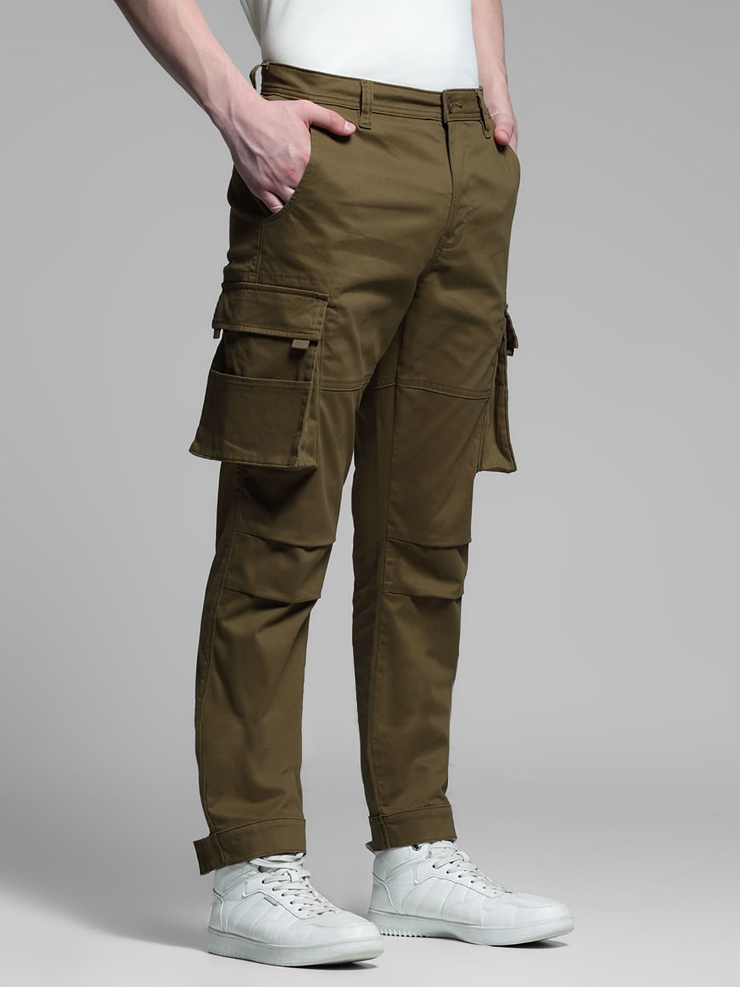 BROWN HIGH RISE CARGOS