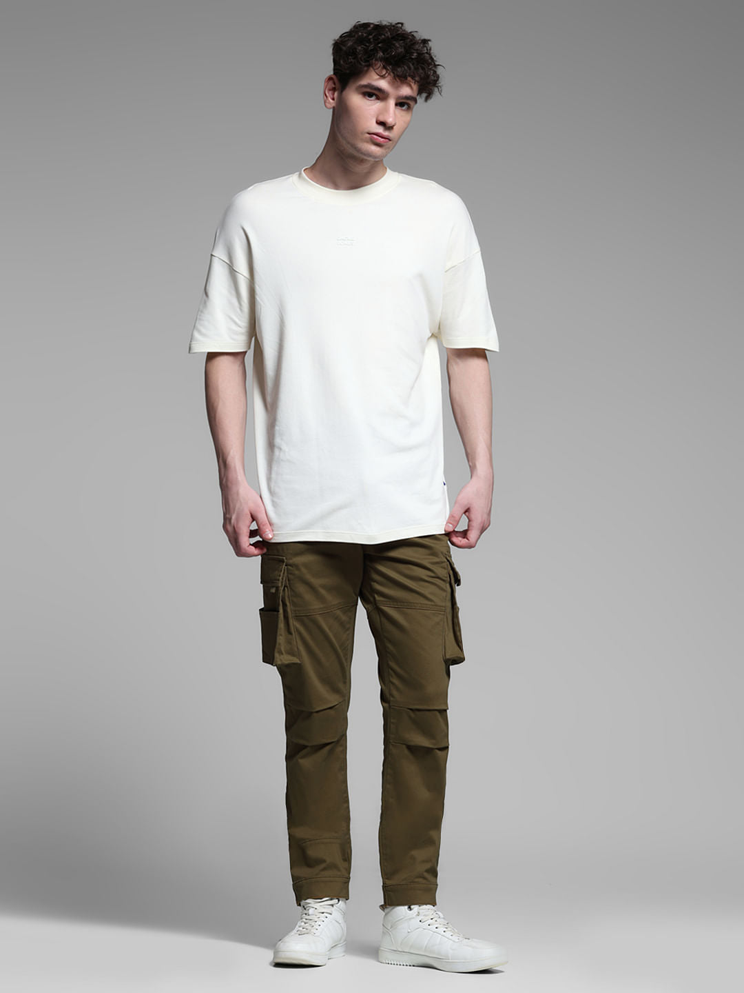 BROWN HIGH RISE CARGOS