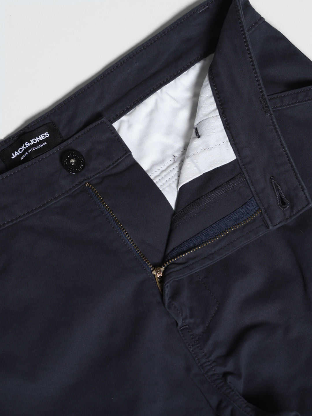 Navy Blue High Rise Cargos