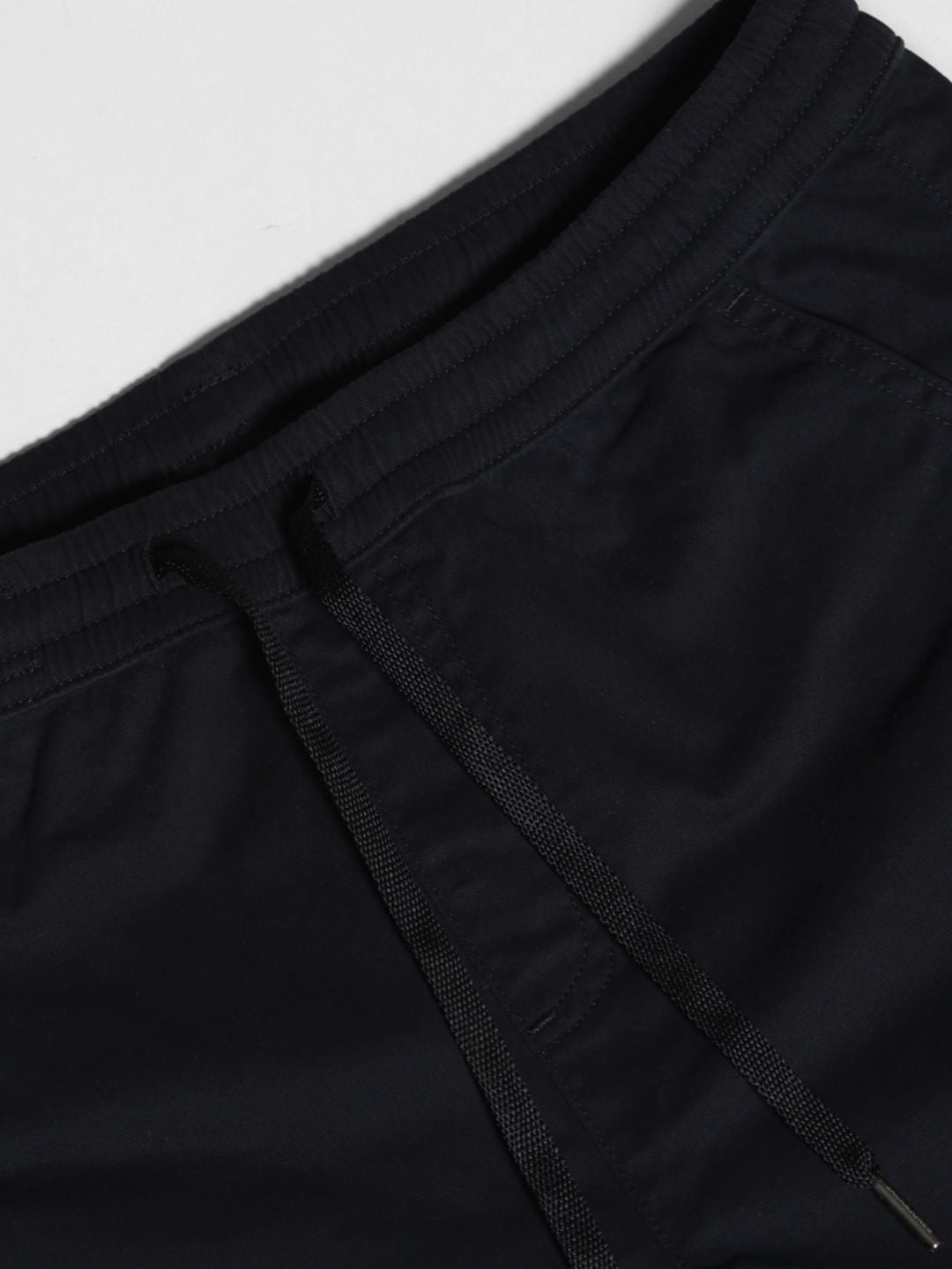 Black Mid Rise Cotton Pants