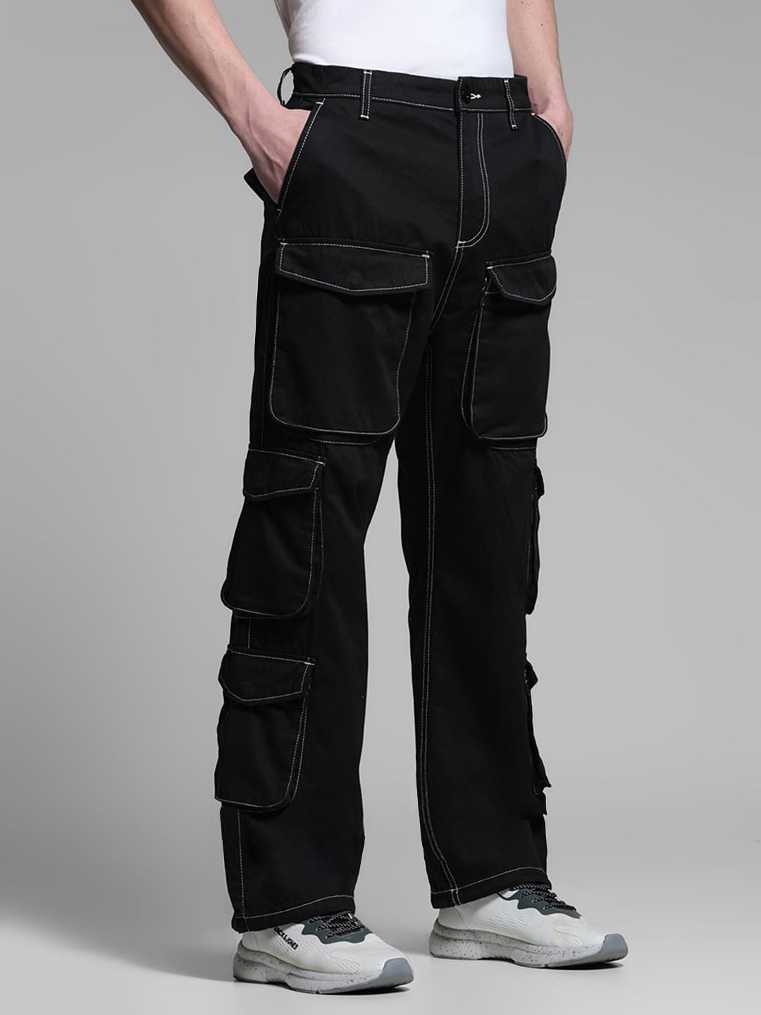 BLACK HIGH RISE CARGO