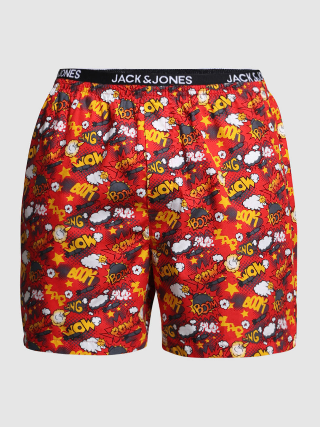 Red Printed Cotton Boxers