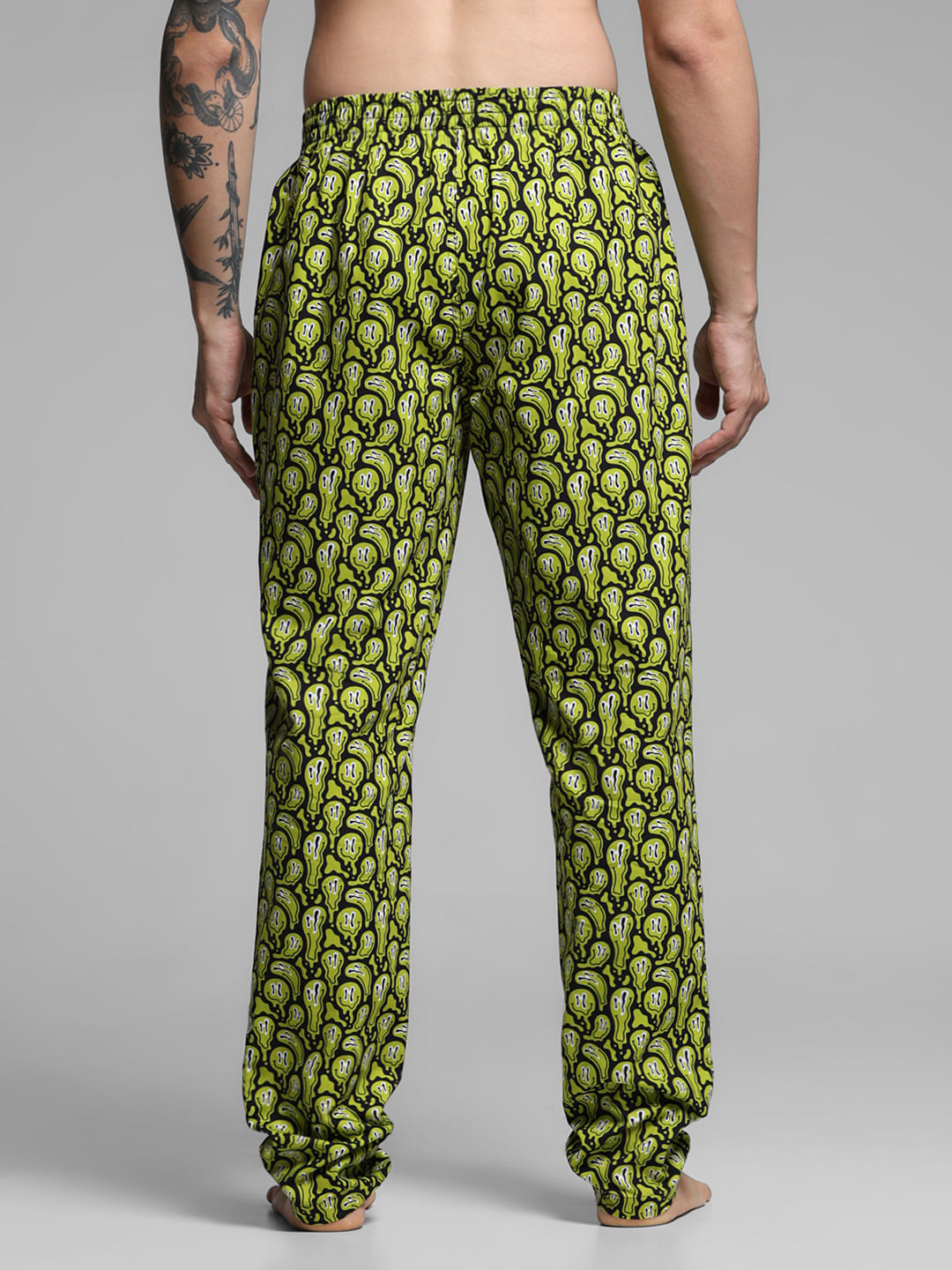 Black Printed Pyjamas