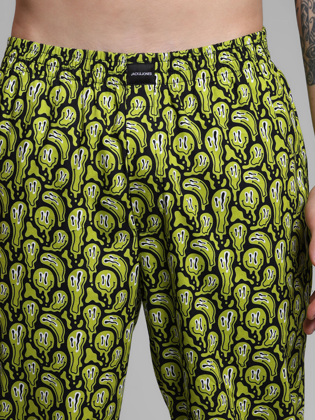 Black Printed Pyjamas