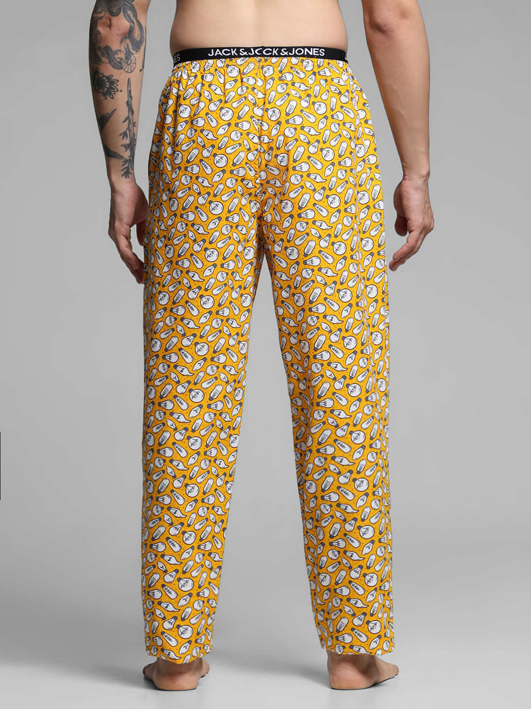 Yellow Light Blub Print Pyjamas