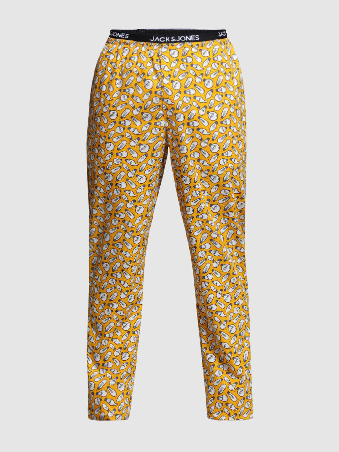 Yellow Light Blub Print Pyjamas
