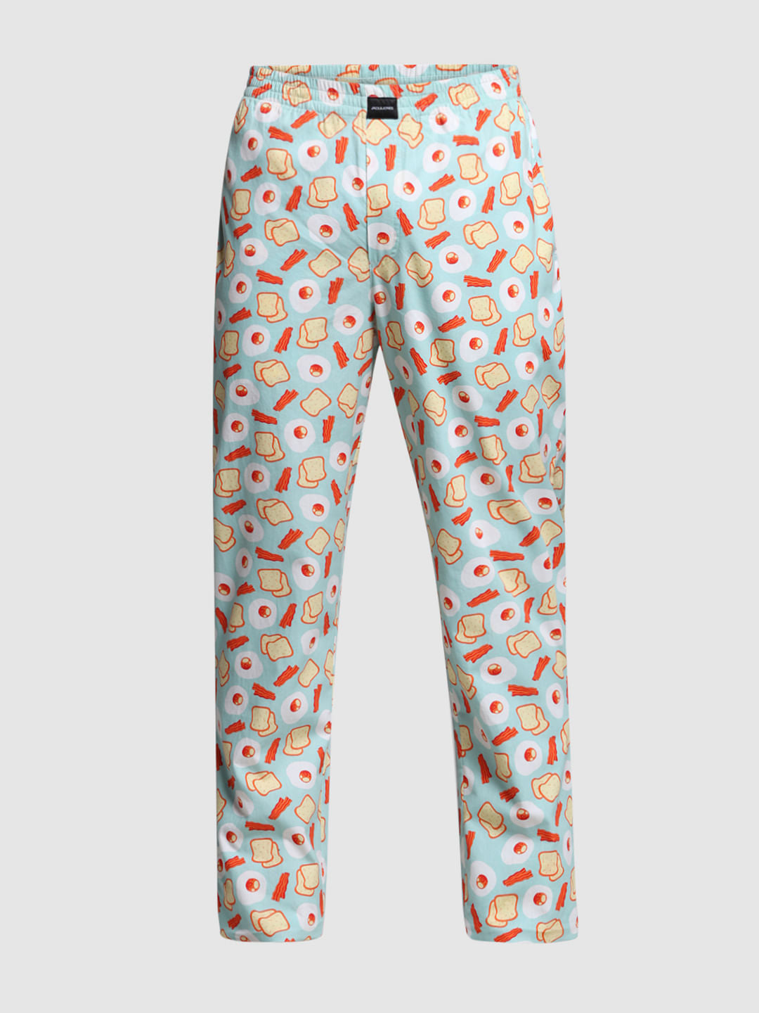 Blue Printed Cotton Pyjamas