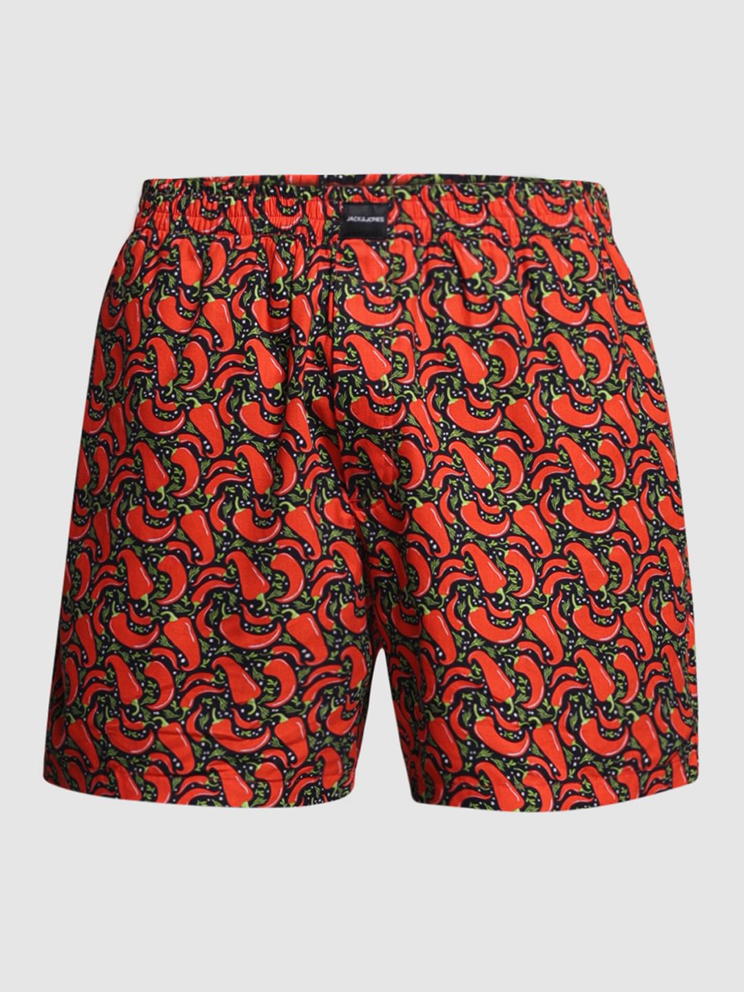 Black Printed Cotton Boxers